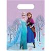 Procos 6 sacchetti Disney Frozen per feste di compleanno per bambini, con manici, 17 x 25 cm, in pellicola di plastica, sacchetti regalo per bambini, decorazione compleanno bambini