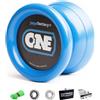 YOYO FACTORY YoyoFactory One Yoyo - Blu (dal Principiante al Professionista, Cuscinetto a Sfera in Metallo, Corda e Istruzioni Incluse)