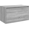 vidaXL Panca da Ingresso 80x40x45 cm Grigio Sonoma Legno Multistrato