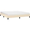 vidaXL Giroletto senza Materasso Crema 180x200 cm in Tessuto