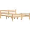 vidaXL Giroletto senza Materasso 140x200 cm in Legno Massello di Pino