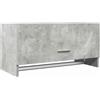 vidaXL Kledingkast 70x32,5x35 cm bewerkt hout betongrijs