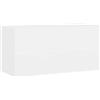 vidaXL Wastafelkast 90x38,5x45 cm bewerkt hout wit