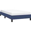 vidaXL Giroletto senza Materasso Blu 90x190 cm in Tessuto