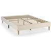 HOMN LIVING Base Imbottita Niebla 150x190 cm Colore Beige, Altezza 30 cm