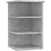 vidaXL Bijzetkast 35x35x55 cm bewerkt hout betongrijs