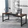 Estiliza Scrivania industriale per computer, 180 x 80 x 75 cm, grande tavolo da lavoro, scrivania per ufficio e gioco, tavolo da pranzo con struttura in metallo robusto
