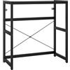 vidaXL Struttura per Lavabo da Bagno Nera 79x38x83 cm in Ferro