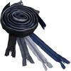 Aerzetix - Set di 4 Cerniere Lampo a Spirale n. 5 da 200 cm separabili con cursore | in Metallo, Nylon e Poliestere | Cucito, Tessuti, Abbigliamento | Colore Nero Grigio Blu Scuro Grigio Scuro