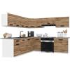 B BELINI GROUP Belini ITALIA 7 Cucina Angolare Componibile 420cm Marrone Dorato