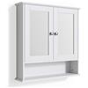 Vicco Specchio contenitore bagno Bianco, Bianco, 56 x 58 cm | per montaggio a parete con specchio integrato e ripiani