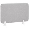 Beliani Pannello Divisorio Fonoassorbente in Pet 72 x 40 cm Grigio Chiaro