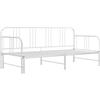 vidaXL Telaio Divano Letto Estraibile Bianco in Metallo 90x200 cm