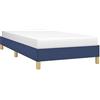 vidaXL Giroletto senza Materasso Blu 80x200 cm in Tessuto