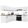 B BELINI GROUP Belini ITALIA 7 Cucina Angolare Componibile 420cm Bianco Opaco