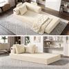 Fabulcozy Divano Letto 2 In 1 In Velluto A Coste - Pieghevole Con Braccioli, Rivestimento Lavabile, Design Moderno Per Spazi Ridotti
