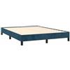 vidaXL Giroletto senza Materasso Blu Scuro 140x190 cm in Velluto