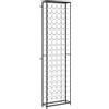 vidaXL Portavini da 95 Bottiglie Nero 54x18x200cm in Ferro Battuto