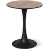 Vicco tavolo da pranzo Carl, Noce/Nero, 60 x 60 cm
