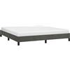 vidaXL Giroletto senza Materasso Grigio Scuro 160x200 cm Velluto
