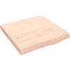vidaXL Piano Bagno 60x60x(2-6) cm in Legno Massello Non Trattato