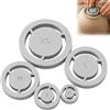 Generico 5 Pack Pottery Foot Ring Tool, Clay Base Aligner for Ceramics (Gray) | Pottery Foot Molder Ceramic Tools, Even Foot Press for Pottery Bowls, 5 Sizes: XS to XL, One-Piece Aligned Design