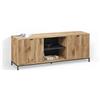 Livinity Tavolo basso Aterno, Quercia vichinga, 150 x 60 cm | con 2 porte