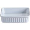 Mason Cash, Pirofila Ovale e Piatto da Portata in Ceramica, 21 x 12 x 4 cm, Colore Bianco, Ceramica, Bianco, 16 x 16 x 4.5 cm
