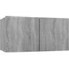 vidaXL Mobile TV Pensile Grigio Sonoma 60x30x30cm in Legno Multistrato
