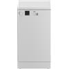 Beko Dvs05024W Lavastoviglie Slim Libera Installazione Display 10 Coperti Hxlxp, Bianco, 85 x 4.8 x 60, 49 Dba