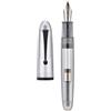 Asvine Jinhao 9019 - Penna stilografica Dadao #8, pennino EF trasparente con clip nera, di grandi dimensioni