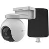 EZVIZ Telecamera di sicurezza EZVIZ EB8 4G + videocamera motorizzata da esterno a batteria pannello solare [303102872]