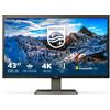 Philips Monitor Philips P Line 439P1/00 LED display 108 cm (42.5") 3840 x 2160 Pixel 4K Ultra HD Nero [439P1/00]