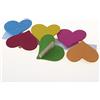 Deko AS GmbH Deko und Band Cuore di Legno su Clip - Circa 8 cm - 6 Pezzi - Colori Assortiti - 3729 - 01