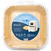 Raylu Paper - Carta friggitrice ad aria, 50 pezzi di carta Air Fryer quadrata da 16 cm, fodera monouso antiaderente, accessorio per friggitrice, forno e microonde (16 cm, quadrato)