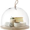 LSA International Ivalo - Cupola con base in frassino. trasparente. 32 cm