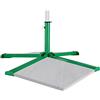 Relaxdays Base per Ombrellone, per Piastre 40x40 cm, Supporto a Croce Pieghevole per Aste Parasole da 25-35 mm, Verde