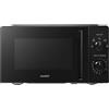 COMFEE' Forno a Microonde Nero, 20 litri, 700W, 5 Livelli di Potenza, Scongelamento Rapido, Facile da Pulizia, Timer Manuale, Design Compatto, Ideale per Piccole Cucine - CMO-MM20L2NFPE(BK)