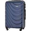 BARRENS Valigia media | Bagaglio da stiva | 67x46x26 cm | 63 L | M Valigia da viaggio Cipher Lock | Ruote 4x360 | Custodia rigida | Compatibile con le compagnie aeree | Blu scuro