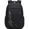 Amythe Zaino Scuola Ragazzi Teen 10 a 18 anni Impermeabile Scuola 28 L, Nero