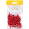 CUESOUL Touch-Point Punte morbide Dart Point 2BA Filettatura Standard, Confezione da 80 Pezzi, Uso Durevole (Rosso)