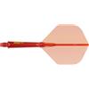 CUESOUL ROST 77 Asta e Volo Freccette integrati,Forma Standard, Set di 3 (Serie di Colore Trasparente)