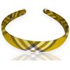 Bottega della Principessa Cerchietto per Capelli Bambina in Tartan Scozzese-Cerchietto Bambina Giallo (Giallo, Dai 3 anni in su)