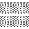 AOEVUIR 20 Pcs A Spirale Forcina Rotonda Fermagli per Capelli a Spirale Clip a Spirale Perno a Spirale Clip Fermagli per Capelli Spirale Clip Stick per Capelli Stile Fai Da Te Nero