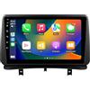 hizpo EU Stock Android 13 9 pollici autoradio per Renault Clio 3 2005-2014 4 core 2 GB e 64 GB di memoria, supporta auto wireless carplay/Android, controllo volante, WLAN/4G, AM/FM
