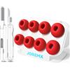 Joremx Gommini di ricambio (4Paia-Per AirPods Pro 1&2-Rosso-XS/S/M/L)