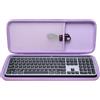 XANAD Custodia per Logitech MX Keys Tastiera wireless avanzata illuminata (Viola)