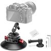 NEEWER Supporto a Ventosa Fotocamera da 15,2cm Compatibile con GoPro, Magic Arm con Testa Sfera per Parabrezza Auto con Attacco Action Cam, Panno Pulizia per DSLR Porta Telefono, per Video POV, CA013