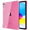 TiMOVO Cover per iPad A16 11a Gen 11"&10a Gen 10,9", Fiori Glitter Rosa