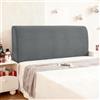 Ystyle Copri Testiera Letto, Copri Spalliera Letto Matrimoniale/Singolo Elasticizzata, Copertura Testata Letto Matrimoniale Lavabile, Headboard Cover Antipolvere Universale (200CM, Grigio Chiaro)